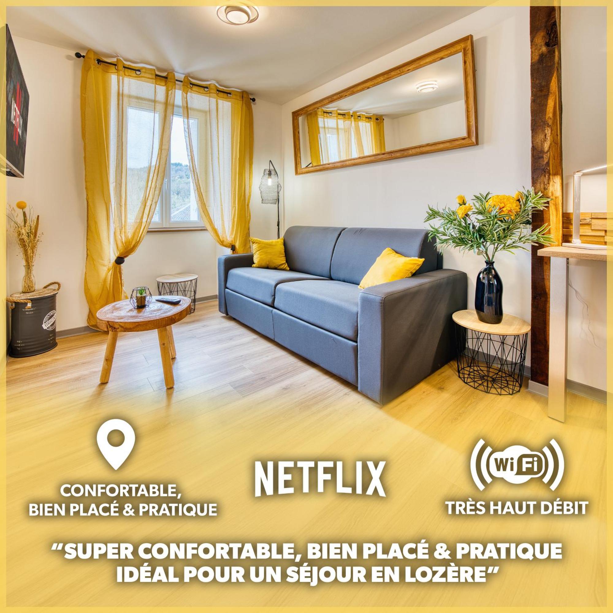 Les Hourtous Netflix Wi-Fi Fibre Terasse 4 Pers Apartment Banassac Екстериор снимка